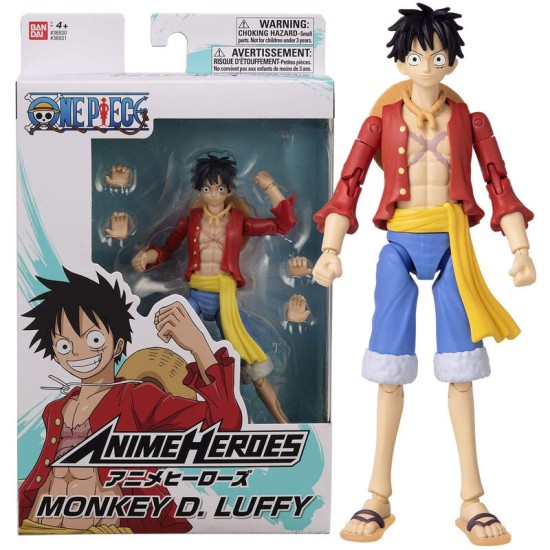 Bandai One Piece Anime Heroes Figure 16cm - Monkey D.Luffy - Plastic figure