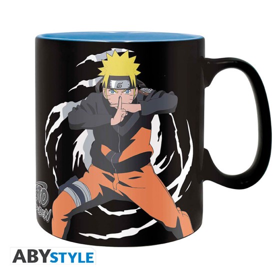 ABYstyle Naruto Shippuden King Size Ceramic Mug 460ml - Naruto & Kurama - Krūze