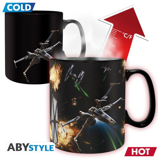 ABYstyle Star Wars Heat Change Ceramic Mug 460ml - Space Battle - Krūze