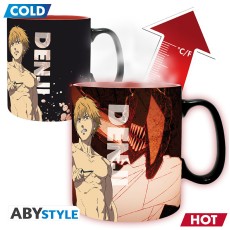ABYstyle Chainsaw Man Heat Change Ceramic Mug 460ml - Denji & Aki