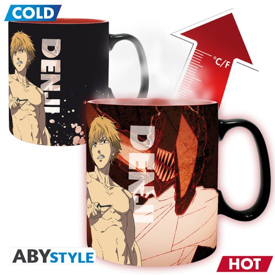 ABYstyle Chainsaw Man Heat Change Ceramic Mug 460ml - Denji & Aki