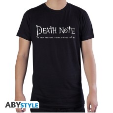 ABYstyle Death Note T-shirt - M izmērs / Melns - Vīriešu kokvilnas T-krekls