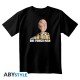 ABYstyle One-Punch Man Saitama Fun T-shirt - S izmērs / Melns - Vīriešu kokvilnas T-krekls