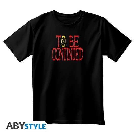ABYstyle One Piece To Be Continued T-shirt - XS izmērs / Melns - Vīriešu kokvilnas T-krekls