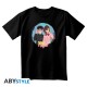 ABYstyle Dandadan Momo & Okarun T-shirt - XL izmērs / Melns - Uniseks kokvilnas T-krekls