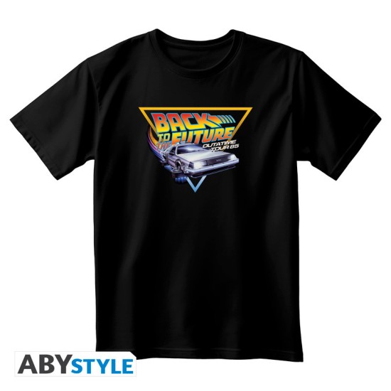 ABYstyle Back to the Future T-shirt - M размер / Чёрная - Мужская хлопковая майка / футболка