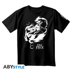 ABYstyle One Piece Portgas D. Ace T-shirt - M size / Black - Unisex cotton T-shirt