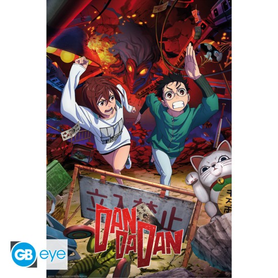ABYstyle Dandadan Poster Maxi 91.5 x 61 cm - Momo & Okarun - Plakāts