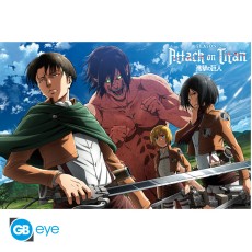 ABYstyle Attack on Titan Poster Maxi 91.5 x 61 cm - Ready to fight! - Plakāts