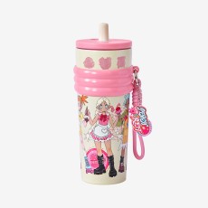 Pop Mart Peach Riot Rush Hour Series Thermos Mug with Straw 735ml - Termokrūze ar salmiņu