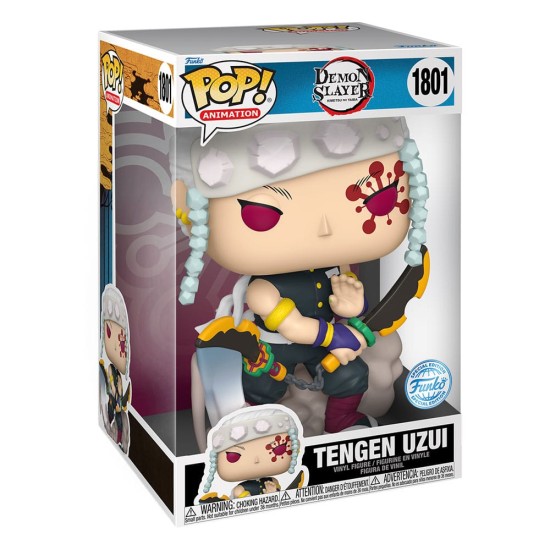 Funko POP! Demon Slayer Kimetsu no Yaiba Super Sized Jumbo Figure 25cm - Tengen Uzui (1801) - Vinila figūriņa
