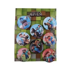 Minecraft Pin Badge Pack (8 pcs.) - Design 1 - Значок 