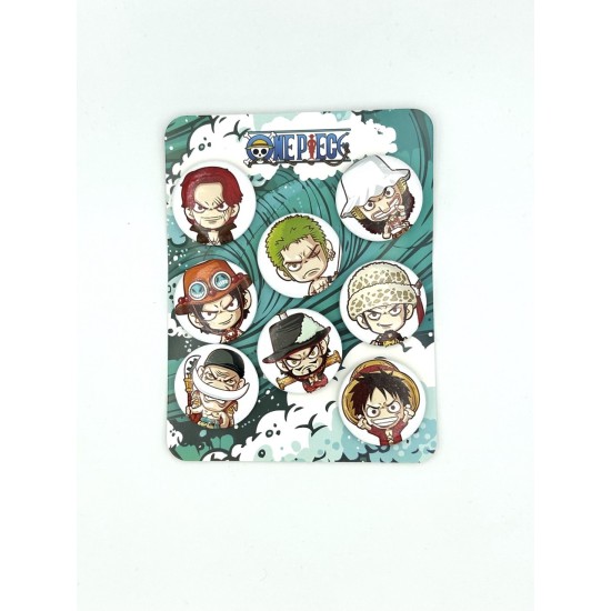 One Piece Pin Badge Pack (8 pcs.) - Design 1