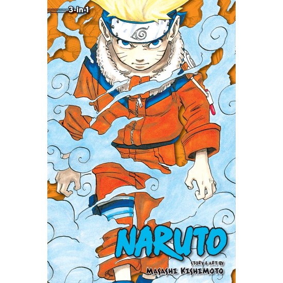 Naruto 3-in-1 Edition Vol.1 (EN) Paperback - Grafiskā novele (Masashi Kishimoto)