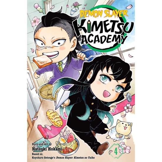 Demon Slayer: Kimetsu Academy Vol.4 (EN) Paperback - Graphic novel (Koyoharu Gotouge)