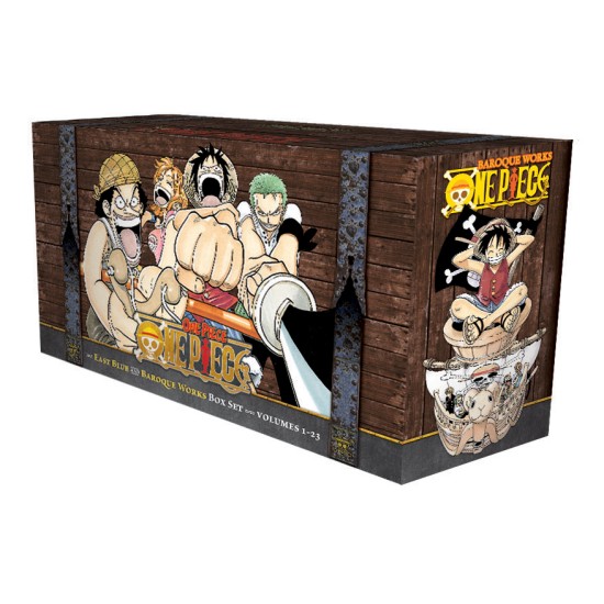 One Piece Box Set 1: East Blue and Baroque Works (Vol.1-23) with Premium (EN) Paperback - Kolekcijas mangas dāvanu komplets (Eiichiro Oda)