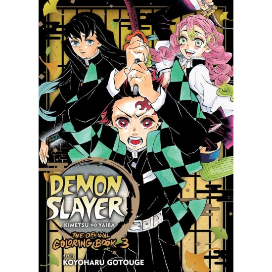 Demon Slayer: Kimetsu no Yaiba: The Official Coloring Book 3 - Krāsojamā grafiskā novele (Koyoharu Gotouge)