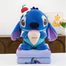 Stitch Plush Toy 40cm with Blanket 100 x 170cm - Stitch with Ice Cream - Plush toy with a blanket