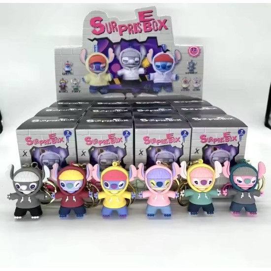 Stitch Vinyl Keychain Blind Box - Vinila atslēgu piekariņš