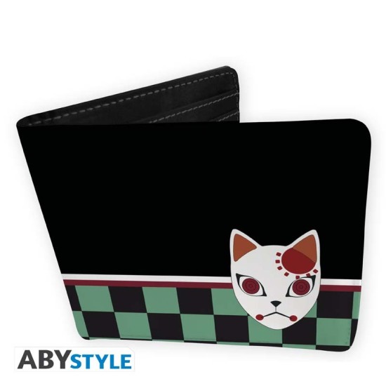 ABYstyle Demon Slayer Premium Bi-fold Wallet 9.5 x 11cm - Fox Mask - Naudas maks