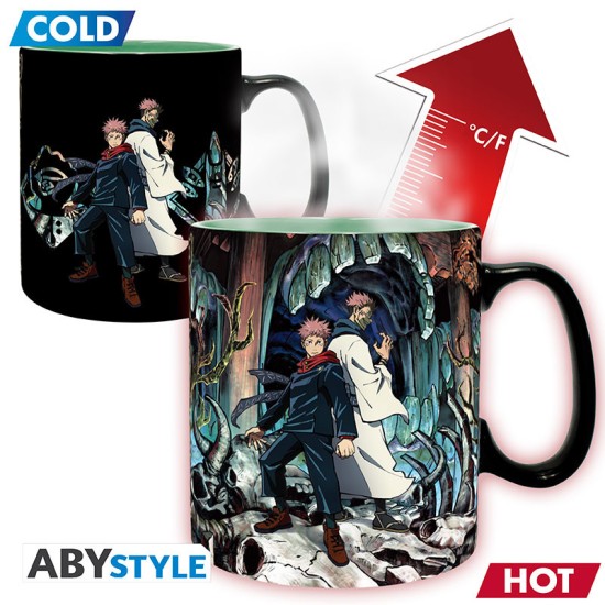 ABYstyle Jujutsu Kaisen Heat Change Ceramic Mug 460ml - Itadori & Sukuna