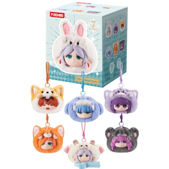 Puremind Frieren: Beyond Journey's End The Animal Party Blind Box Vinyl / Plush Keychain - Vinila / plīša atslēgu piekariņš