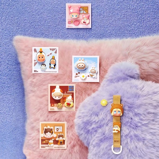 Pop Mart Pop Bean Fluffy & Cozy Series-Decorative Blind Box Charm - Piekarināms aksesuārs / Somas piekariņš