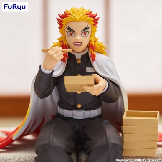 Furyu Demon Slayer Kimetsu no Yaiba Noodle Stopper Figure 14cm - Rengoku Kyojuro - Plastmasas figūriņa