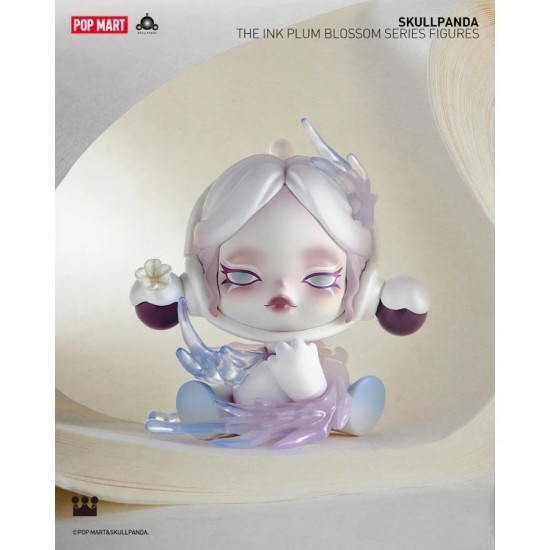 Pop Mart Skullpanda The Ink Plum Blossom Series Blind Box Random Figure - Пластмассовая фигурка