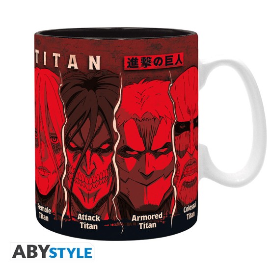 ABYstyle Attack on Titan King Size Ceramic Mug 460ml - All Titans