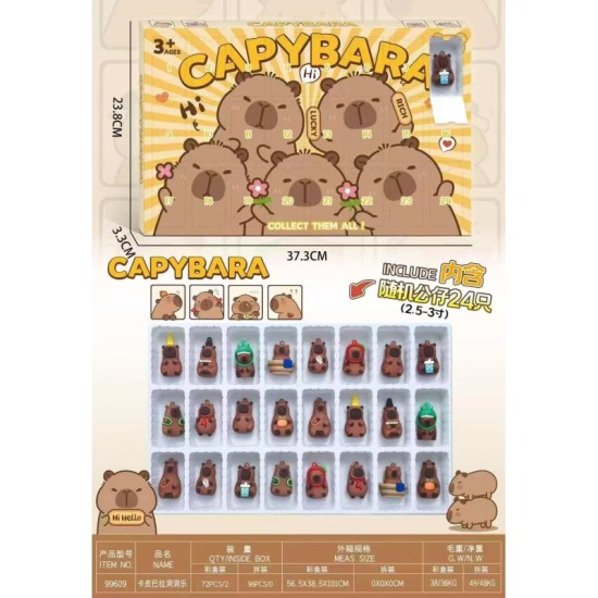 Capybara Advent Calendar - Adventes kalendārs ar figūrīņām