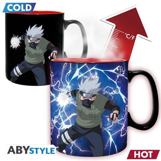 ABYstyle Naruto Shippuden Heat Change Ceramic Mug 460ml - Kakashi/Itachi