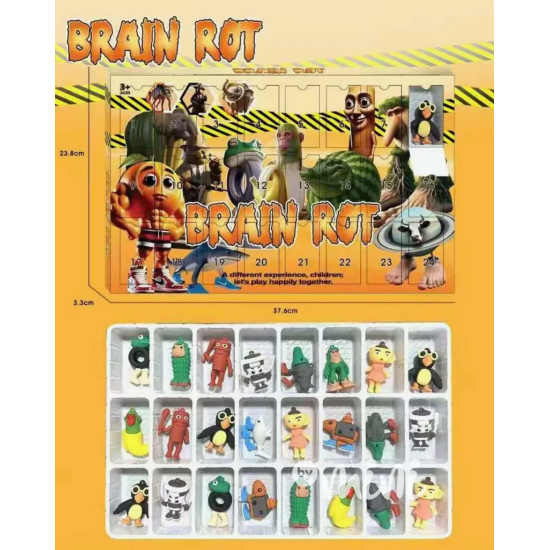 Italian Brainrot Advent Calendar (24 psc. / 11 Figure Types) - Adventes kalendārs ar figūrīņām