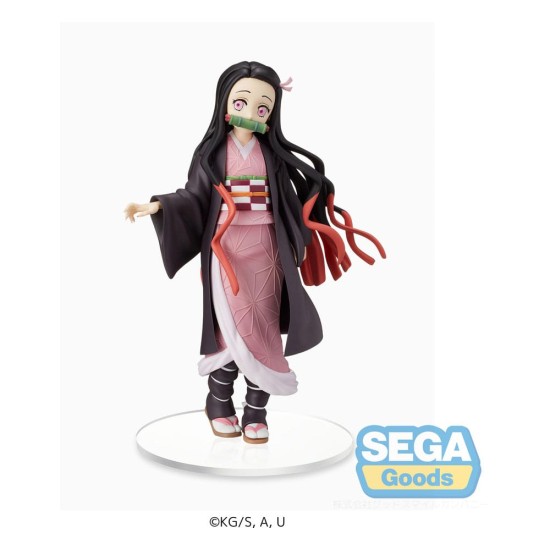 Sega Demon Slayer Kimetsu no Yaiba SPM Figure 19cm - Nezuko Kamado Sibling Bond - Пластмассовая фигурка