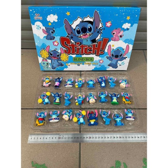 Stitch Advent Calendar V1 (24 psc. / 12 Figure Types) - Adventes kalendārs ar figūrīņām