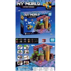 Minecraft Magnetic Blocks - My World - 120 pcs. - Magnētiskie bloki / konstruktors