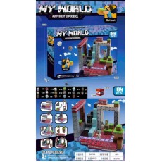 Minecraft Magnetic Blocks - My World - 184 pcs. - Magnētiskie bloki / konstruktors