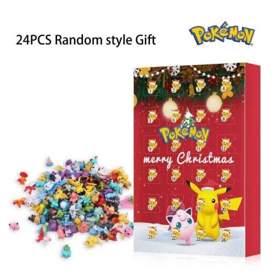 Pokemon Advent Calendar with Figures V3 (24 gab.) - Adventes kalendārs ar figūriņām