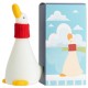 Light Friendly Looking Up at The Duck 3D Silicone LED Night Lamp 14cm - Pīle Nindzja - LED lampa