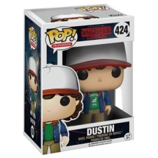 Funko POP! Stranger Things Figure 9cm - Dustin (424) - Vinila figūriņa