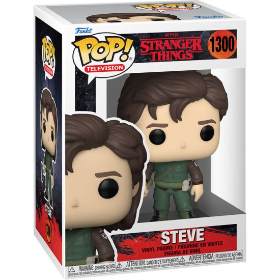 Funko POP! Stranger Things Figure 9cm - Hunter Steve (1300) - Vinila figūriņa