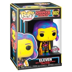 Funko POP! Stranger Things Figure 9cm - Eleven in Mall Outfit Black Light Exclusive (802) - Vinila figūriņa