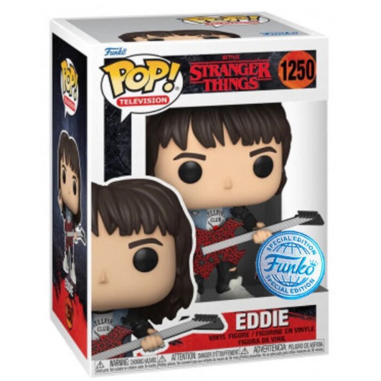 Funko POP! Stranger Things Figure 9cm - Eddie Special Edition (1250) - Vinila figūriņa