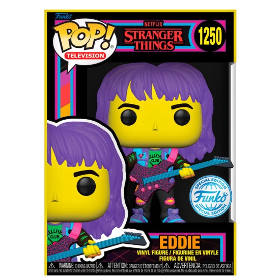 Funko POP! Stranger Things Figure 9cm - Eddie Exclusive (1250) - Vinila figūriņa