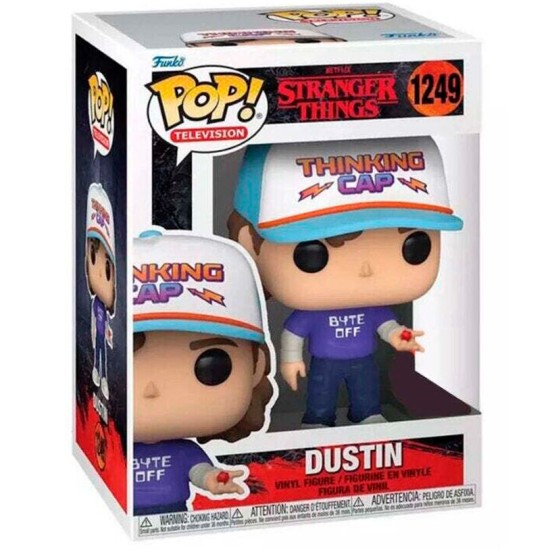 Funko POP! Stranger Things Figure 9cm - Dustin Exclusive (1249) - Vinila figūriņa