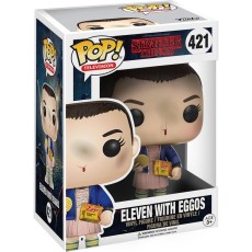 Funko POP! Stranger Things Figure 9cm - Eleven with Eggos (421) - Vinila figūriņa