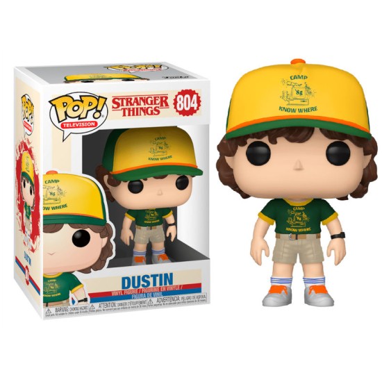Funko POP! Stranger Things 3 Figure 9cm - Dustin At Camp (804) - Vinila figūriņa