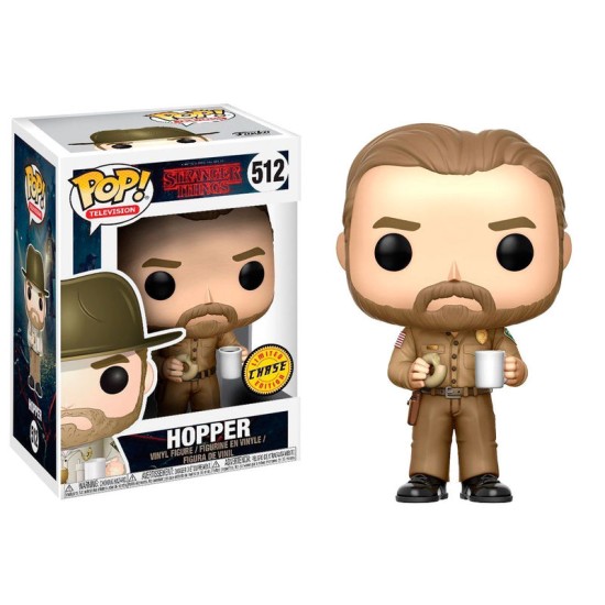 Funko POP! Stranger Things Figure 9cm - Hopper Chase (512) - Vinila figūriņa