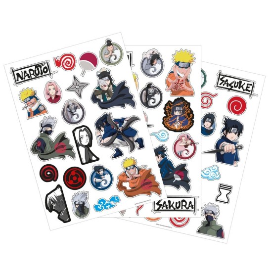 Kids Licensing Naruto Shippuden Removable Sticker Set