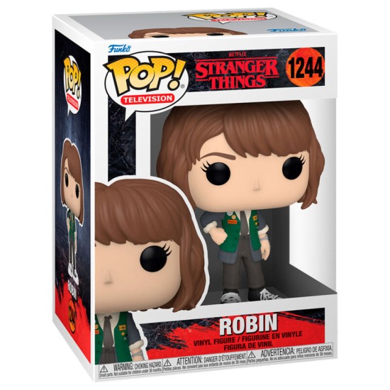 Funko POP! Stranger Things Figure 9cm - Robin (1244) - Vinila figūriņa